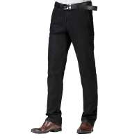 HODO红豆男装直筒中腰抗皱休闲裤ZKDJ202B(S10黑色30/2.3尺)