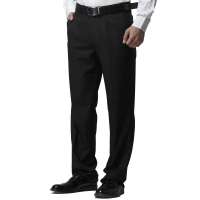 HODO红豆男装商务正装斜纹修身免烫西裤HDZKS2305(S10黑色38)