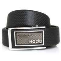 Hodo红豆皮带男士牛皮自动扣腰带红豆裤带E2XB1013黑色115