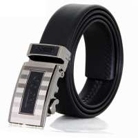 Hodo红豆皮带男士真皮腰带红豆自动扣腰带裤带E2XB1009黑色110