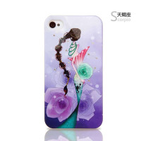 幻响苹果附件(i-mu)iPhone4S手机壳星座花语系列天蝎座