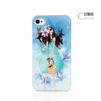 幻响苹果附件(i-mu)iPhone4S手机壳星座花语系列巨蟹座