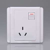 施耐德 插座+开关(三极扁脚/白+白/10A)E3015CS(WW)