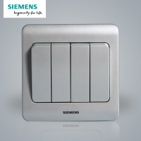 西门子(SIEMENS)开关插座 远景彩银系列四开单控5TA02411CC122