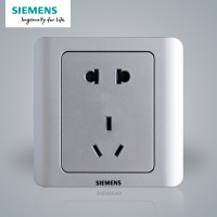 西门子(SIEMENS)开关插座 远景彩银系列10A五孔电源插座5UB01061CC122