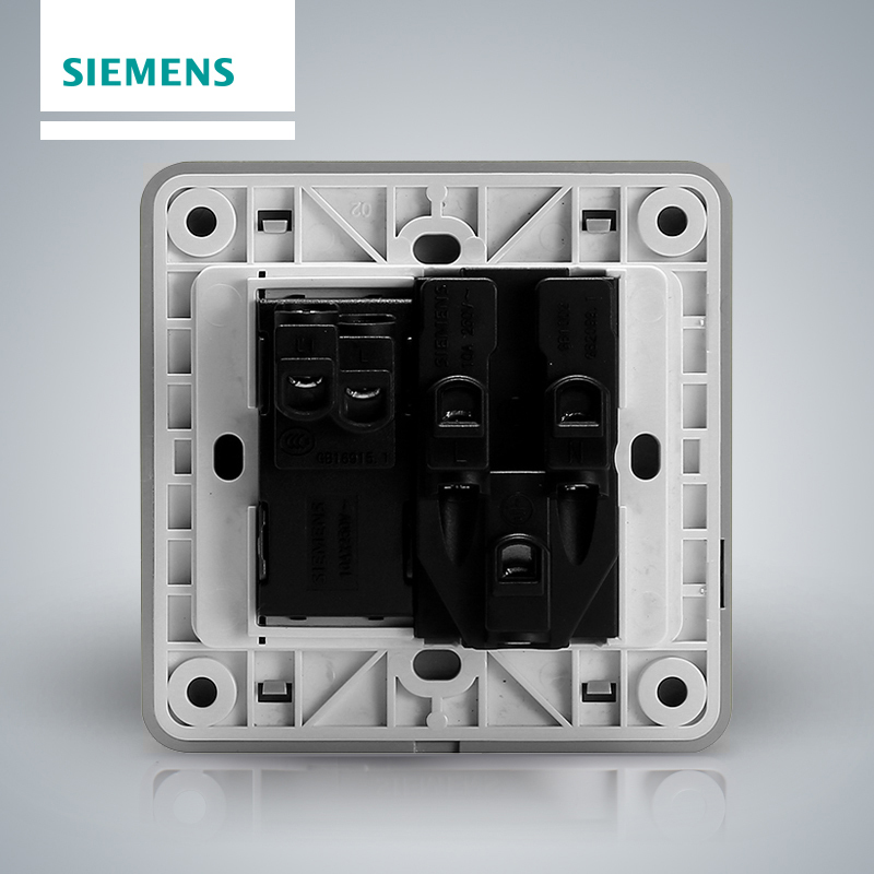 西门子(SIEMENS)开关插座 远景彩银系列一开10A五孔电源插座5UB01081CC122