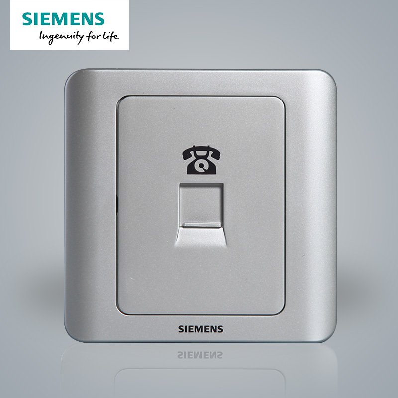 西门子(SIEMENS)开关插座 远景彩银系列电话插座5TG01201CC122