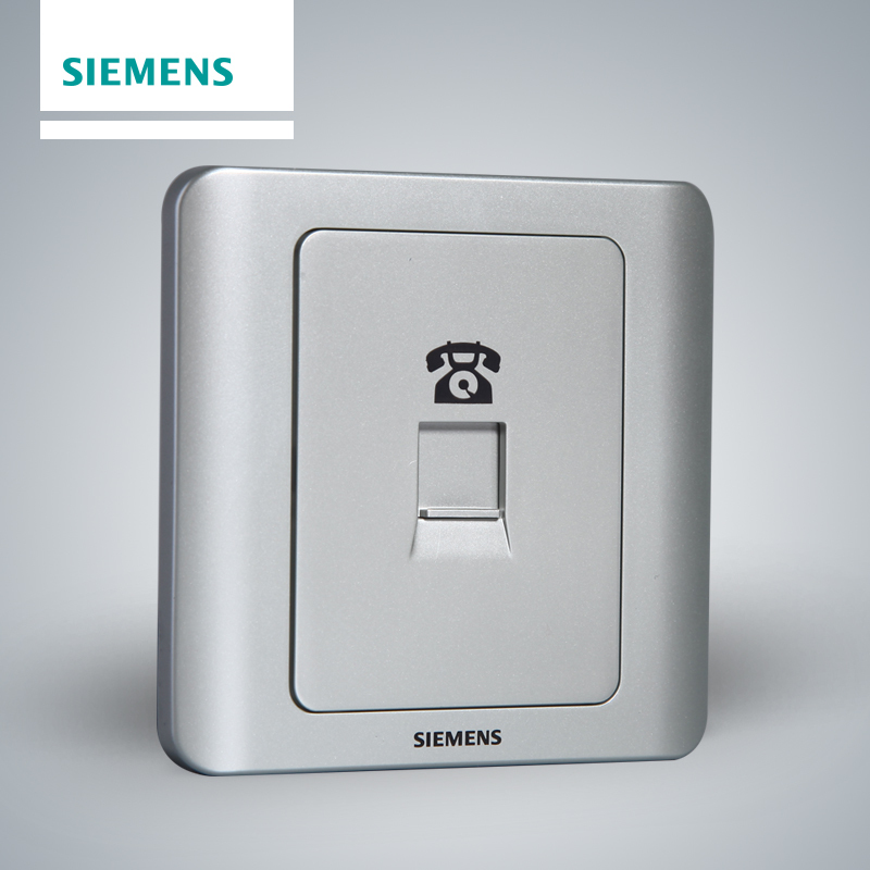 西门子(SIEMENS)开关插座 远景彩银系列电话插座5TG01201CC122
