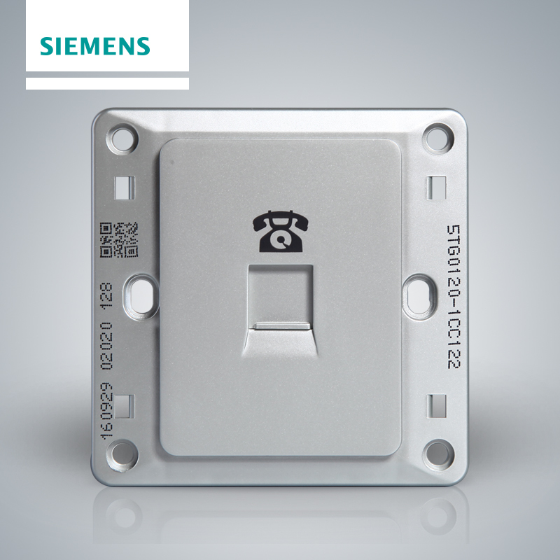 西门子(SIEMENS)开关插座 远景彩银系列电话插座5TG01201CC122