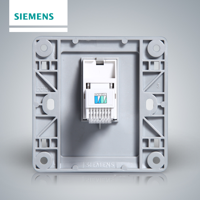 西门子(SIEMENS)开关插座 远景彩银系列电话插座5TG01201CC122