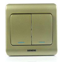 西门子远景金棕色二开双控荧光开关5TA01171CC133