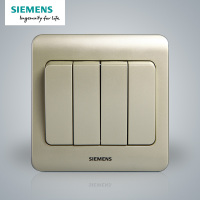 西门子(SIEMENS)开关插座 远景金棕系列四开双控5TA02461CC133