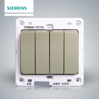 西门子(SIEMENS)开关插座 远景金棕系列四开双控5TA02461CC133