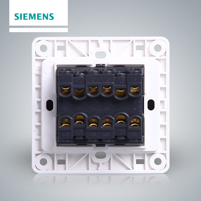 西门子(SIEMENS)开关插座 远景金棕系列四开双控5TA02461CC133