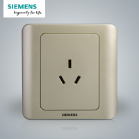 西门子(SIEMENS)开关插座 远景金棕系列10A三孔插座5UB01001CC133