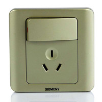 西门子远景金棕色带单控开关10A三孔插座(大跷板)5UB01051CC133