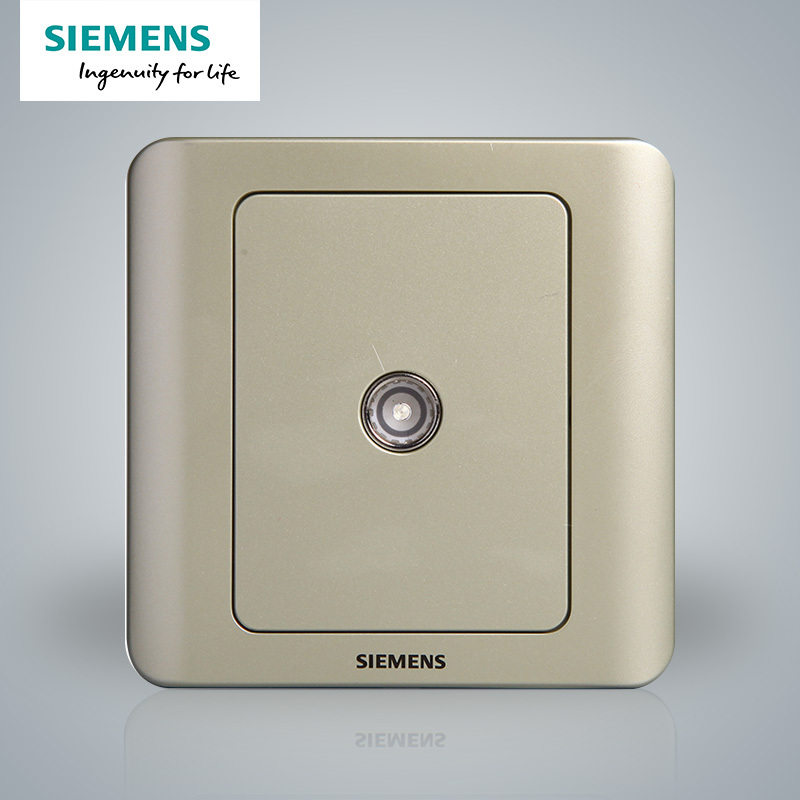 西门子(SIEMENS)开关插座 远景金棕系列电视插座5TG01111CC133