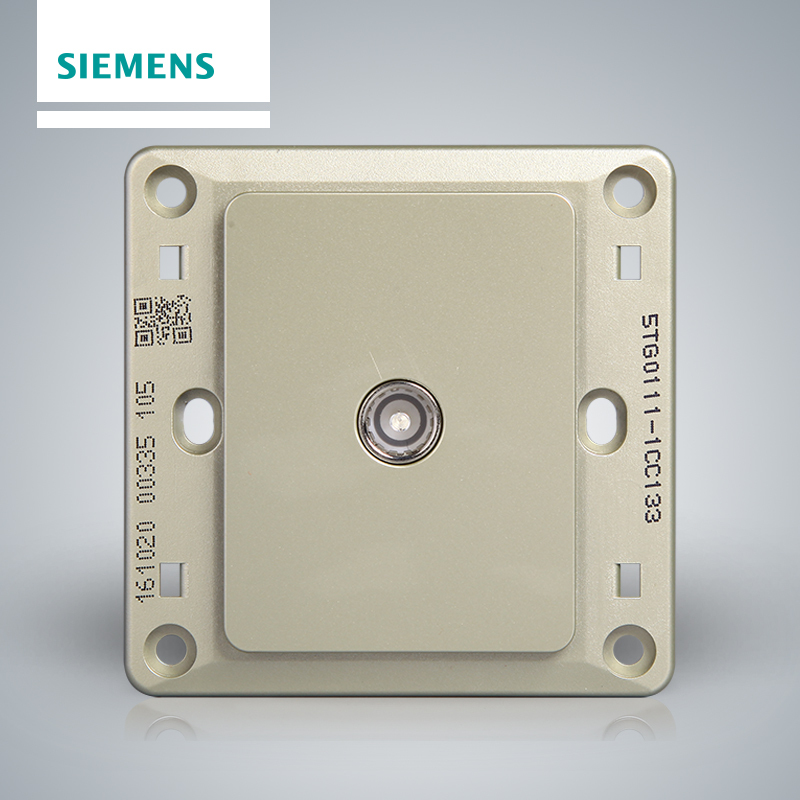 西门子(SIEMENS)开关插座 远景金棕系列电视插座5TG01111CC133
