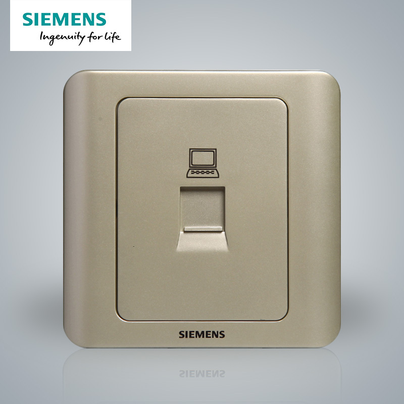 西门子(SIEMENS)开关插座 远景金棕系列电脑插座5TG01211CC133