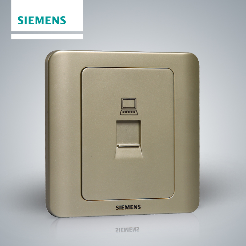西门子(SIEMENS)开关插座 远景金棕系列电脑插座5TG01211CC133