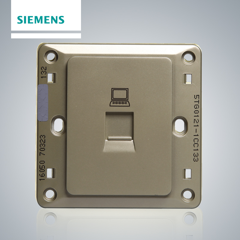 西门子(SIEMENS)开关插座 远景金棕系列电脑插座5TG01211CC133
