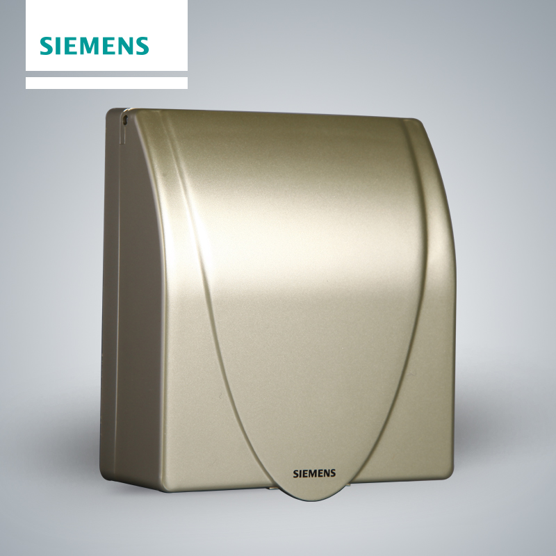 西门子(SIEMENS)开关插座 远景金棕系列插座防水盒5TG06001CC133高清大图