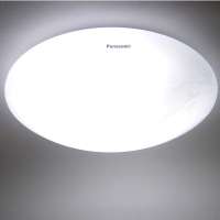 松下 吸顶灯-22W(日光)-乳白印花+银边-Φ310-HACL2003E