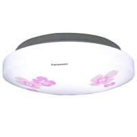 松下 防水吸顶灯-22W(日光)-乳白+粉色印花-Φ292-HWC760E