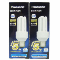 松下 节能灯11W-3U-E27-日光-6500K(2支装)
