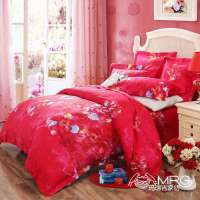 宝缦家纺全棉活性印花四件套花嫁爱恋1.5床