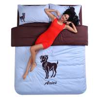 凯诗风尚星座物语白羊座全棉活性床品三件套