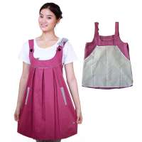 爱家防辐射孕妇装双层纳米银纤维Y326紫红-XL