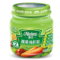 亨氏蔬菜鸡肝泥113g/瓶
