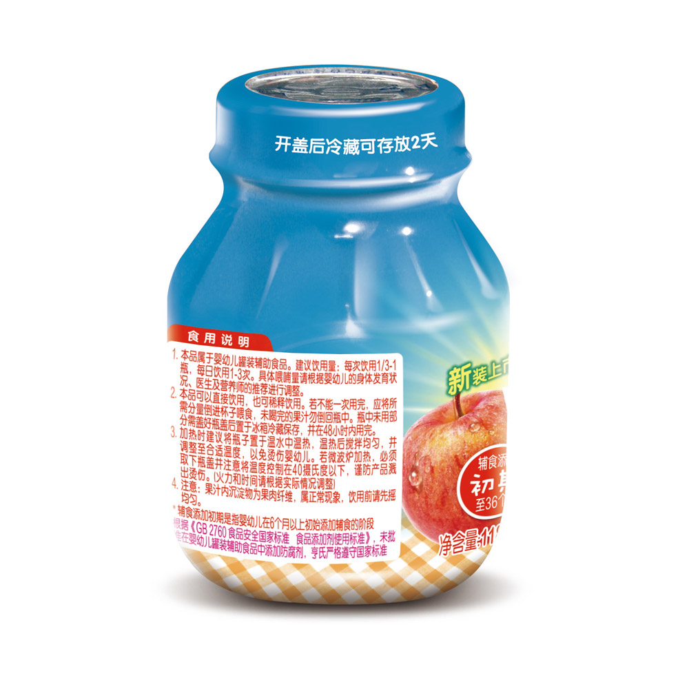 亨氏苹果汁118ml/瓶 宝宝辅食高清大图