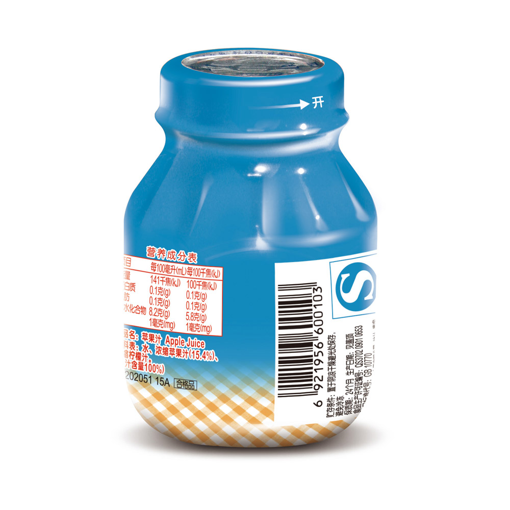 亨氏苹果汁118ml/瓶 宝宝辅食高清大图