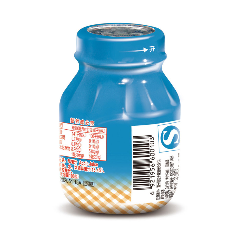 亨氏苹果汁118ml/瓶 宝宝辅食