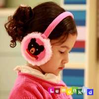 lemonkid小熊耳罩粉色