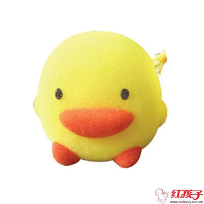 黄色小鸭造型沐浴海绵