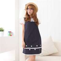 添香防辐射孕妇装防辐射服镶花木扣马甲60229藏青XXL