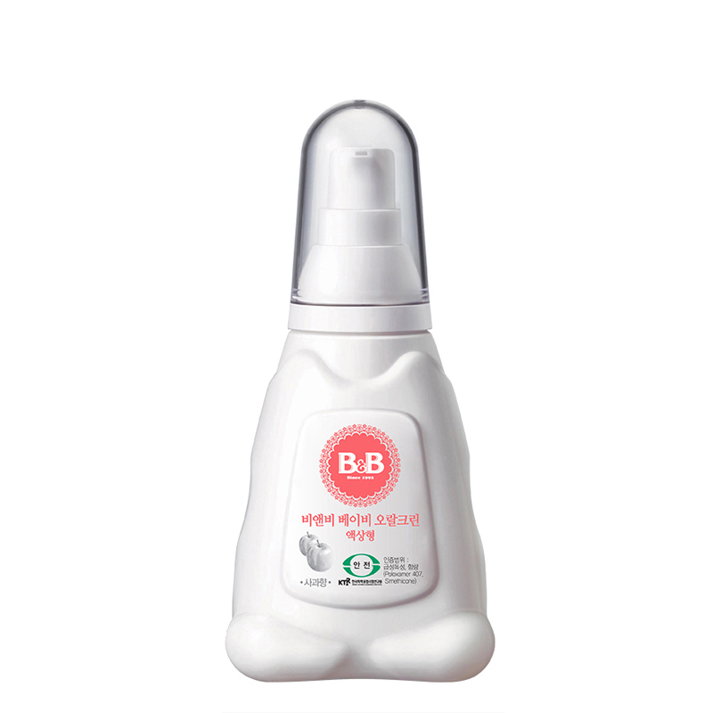 保宁B&B 婴儿口腔清洁剂 宝宝无氟液体型牙膏苹果味70g 0-2岁