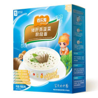 百乐麦猪肝蒸菠菜阶段面1段