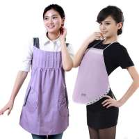 爱家防辐射孕妇装AJ605浅紫L+防辐射肚兜AJ101（颜色随机）