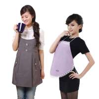 爱家防辐射孕妇装AJ603麻灰XL+防辐射肚兜AJ101(颜色随机)