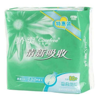 娇爽清新吸收护垫80片(无香)