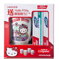 高露洁360健康牙龈牙膏140*2送限量版hello-kitty杯一只