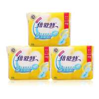 倍舒特卫生巾棉柔纤巧超长夜用独立3包组合装350mm/共30片
