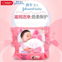 强生婴儿护肤湿巾倍柔护肤六连包6*80片