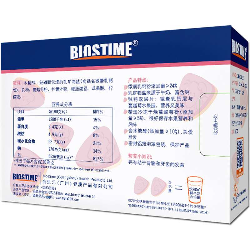 合生元妈妈微囊乳钙咀嚼片1.53克 x30片高清大图