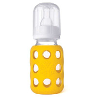 Lifefactory玻璃奶瓶120ml(黄色)