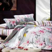 SOFTLINE家纺全棉贡缎活性印花床单四件套青春年华